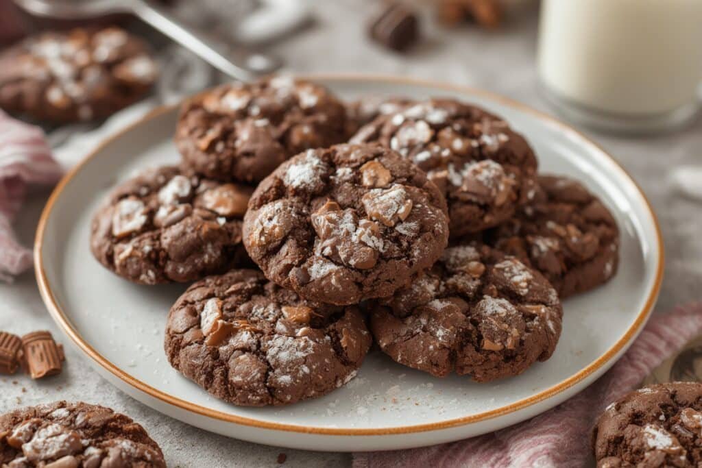 CHOCOLATE CRINKLE COOKIES
