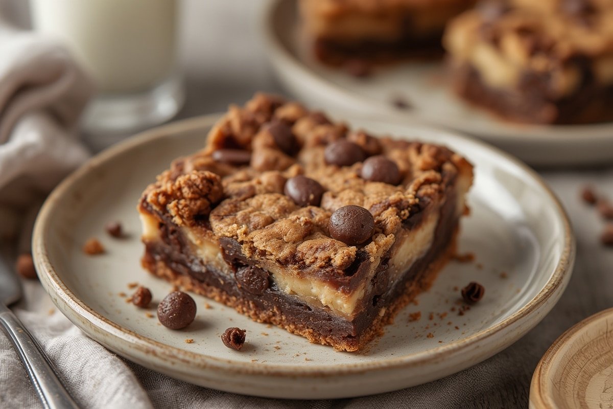Cookie bar recipes spread on a rustic table