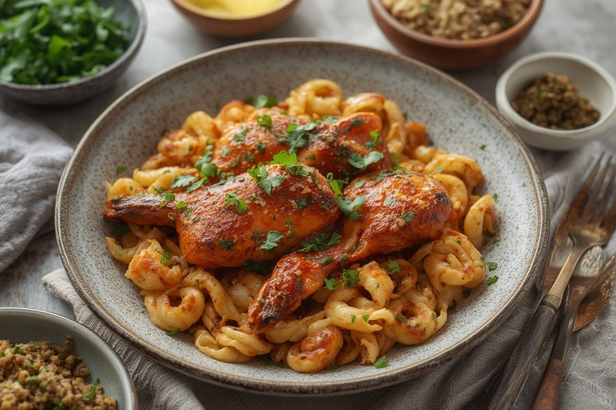 Lemon Garlic Chicken Skillet with Seasonal Vegetables