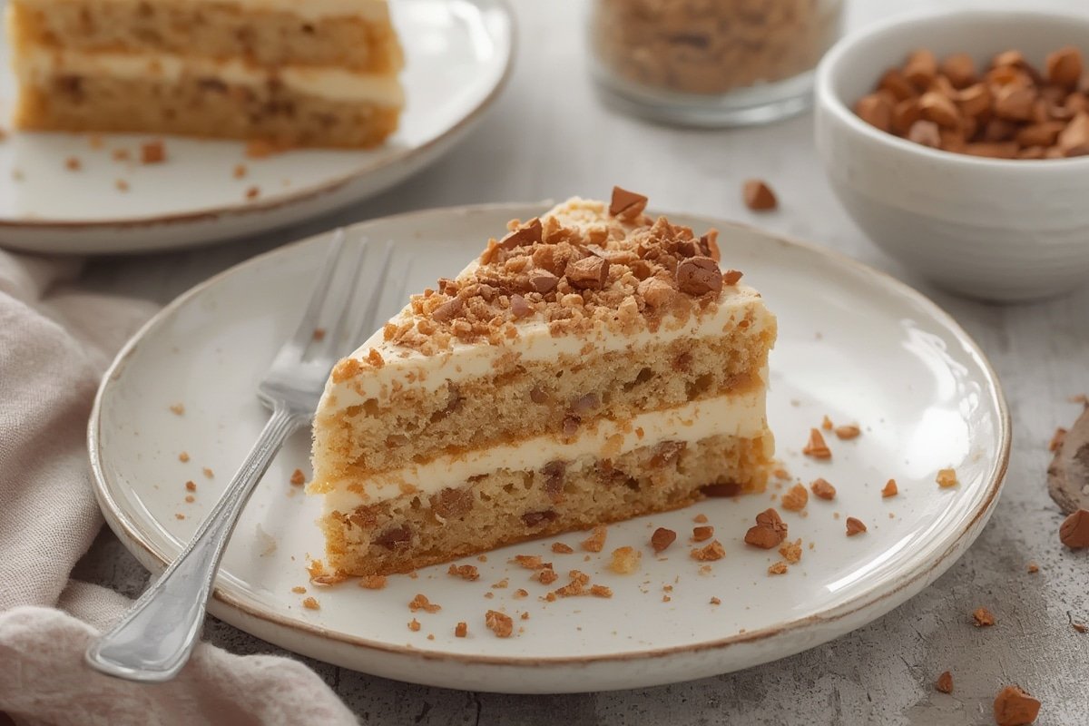 Slice of moist chocolate avocado cake with fresh berries