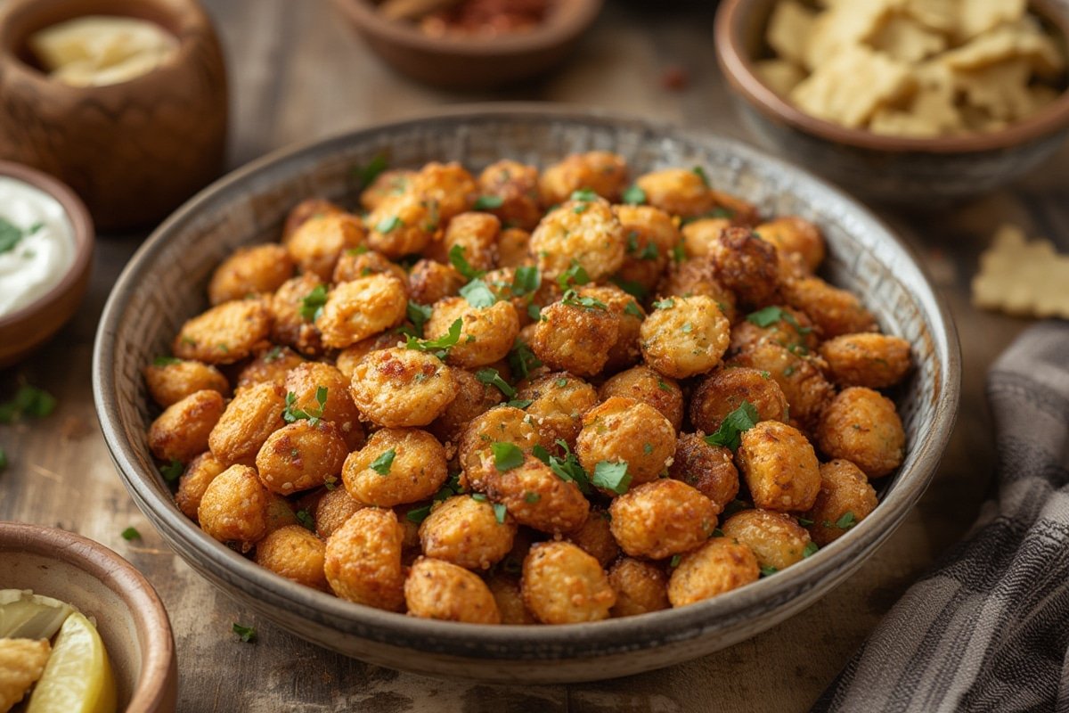 Assorted homemade snacks on a rustic table